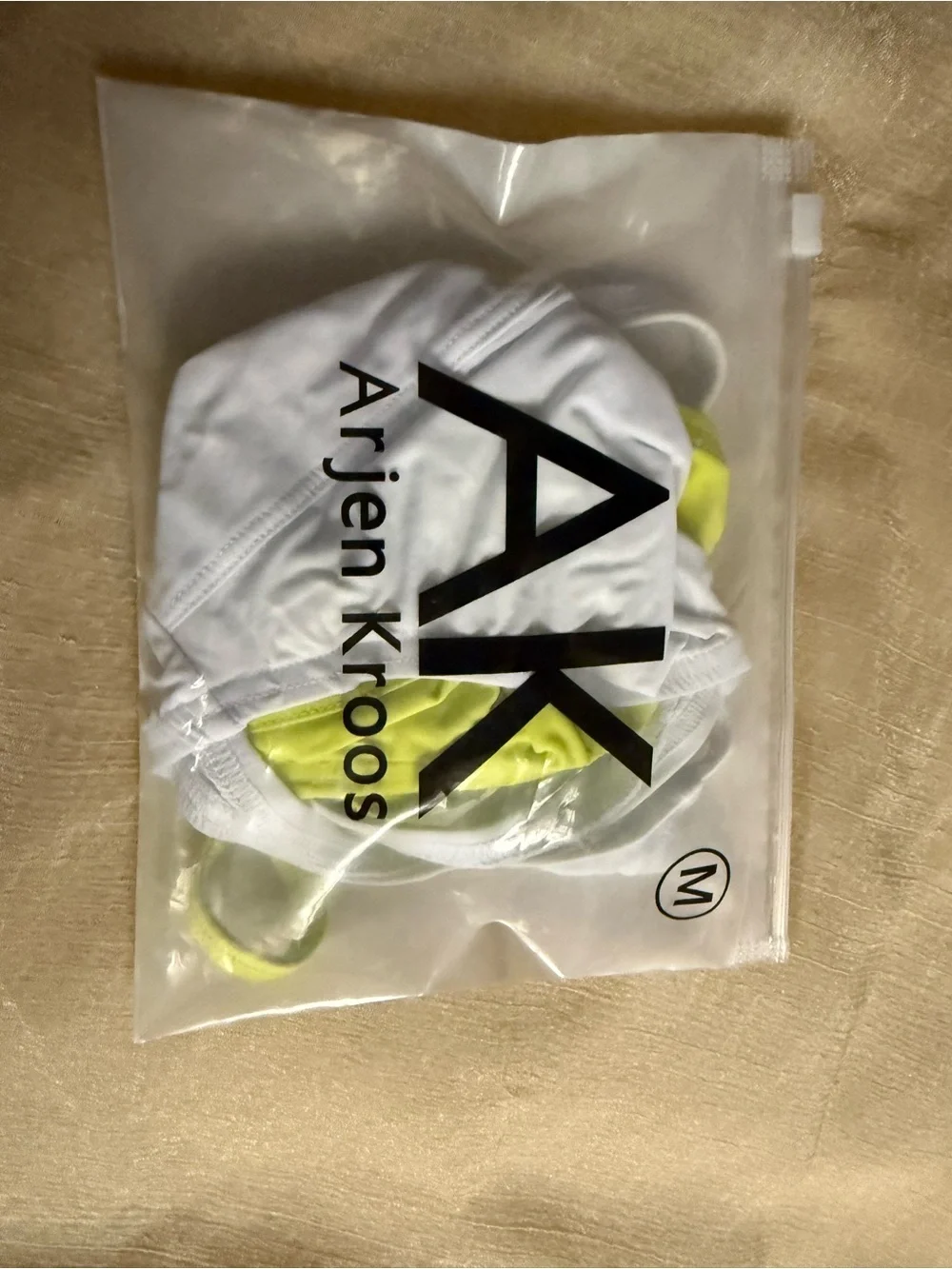 Men's Neon Lime & White Triangle Underwear Set - Picture 5 of 5